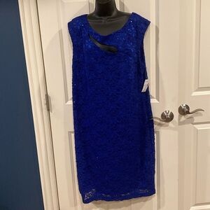 20 Roz & Ali blue sparkle dress - NWT